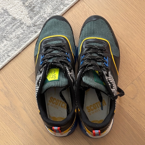 Scotch & Soda Black and Yellow Sneakers - Picture 2 of 5